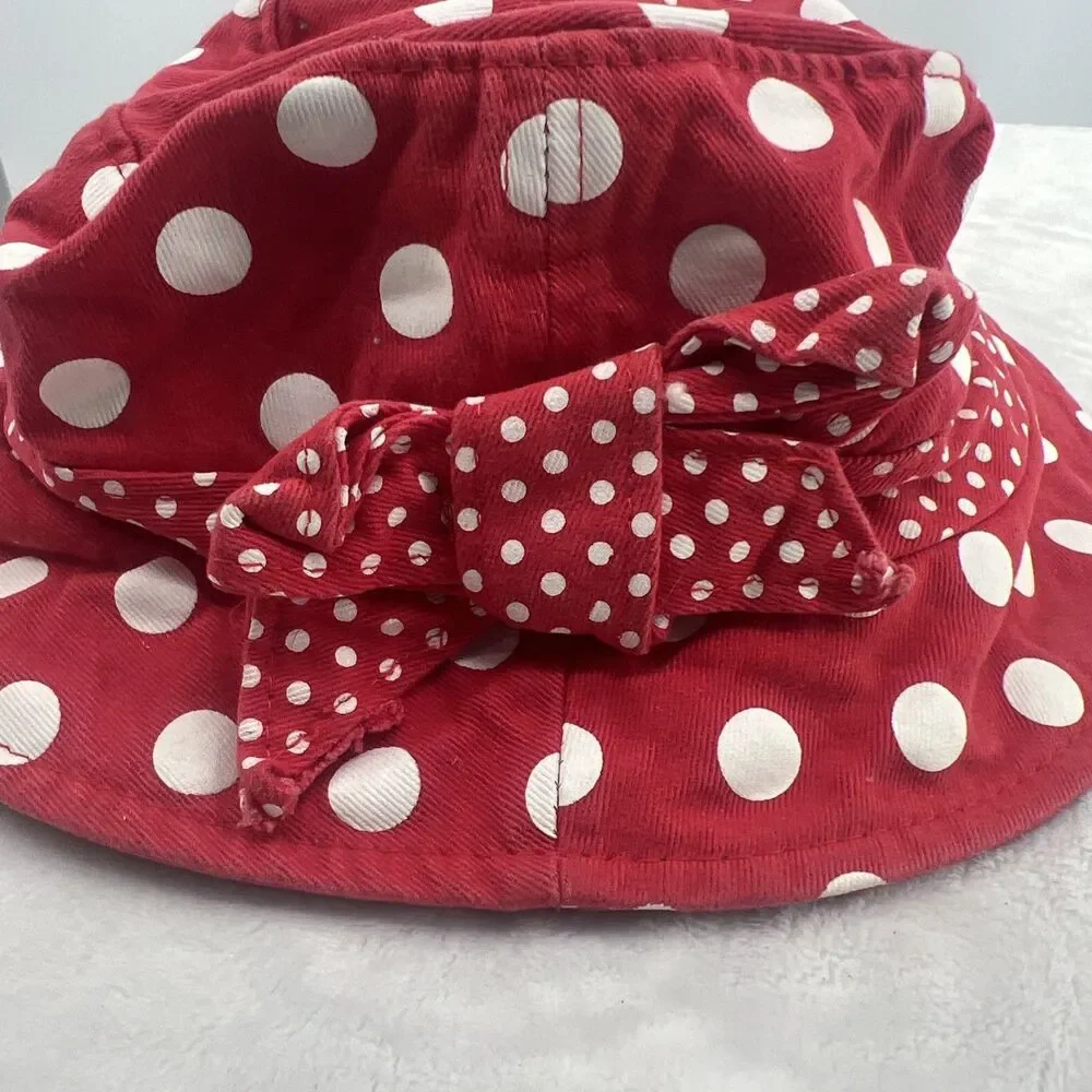 Disney Parks Minnie Mouse Child Polka Dot Bucket Hat